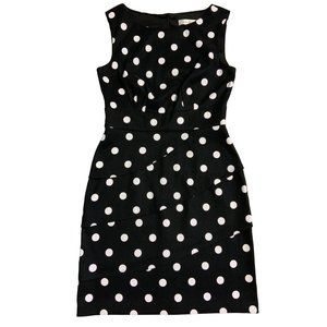 Dressbarn Womens Polkadot sleeveless Dress SZ 4